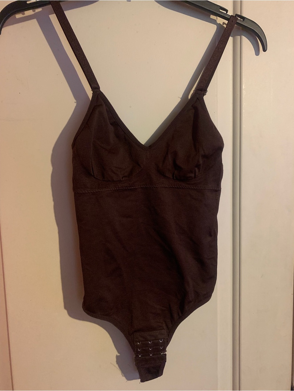 SHEIN Brown Shapewear Bodysuit